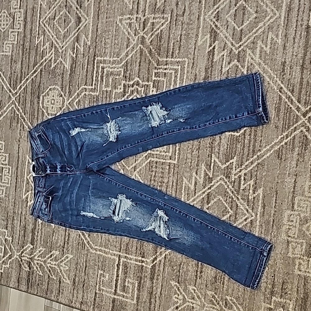 Wax Jeans Size 7 Straight Jeans Distressed